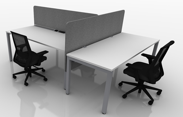 Quick ship private office layout rendering